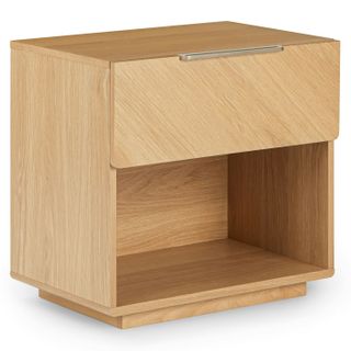 Nera 1-Drawer Nightstand - Oak