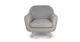 Gabriola Dover Gray Bouclé Lounge Chair - Gallery View 1 of 12.