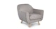 Gabriola Dover Gray Bouclé Lounge Chair - Gallery View 4 of 12.