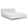 Abisko King Upholstered Bed - Quartz White