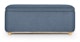 Maribo Blue Demure 48" Storage Ottoman - Gallery View 4 of 13.