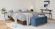 Maribo Blue Demure 48" Storage Ottoman - Gallery View 3 of 13.