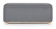 Maribo Stately Gray 48" Storage Ottoman - Gallery View 4 of 13.