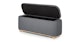 Maribo Stately Gray 48" Storage Ottoman - Gallery View 5 of 13.