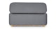 Maribo Stately Gray 48" Storage Ottoman - Gallery View 7 of 13.