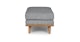 Timber Pebble Gray Ottoman - Gallery View 4 of 10.