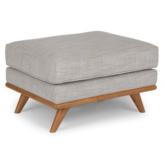 Timber 31" Ottoman - Rain Cloud Gray