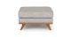 Timber Rain Cloud Gray Ottoman - Gallery View 3 of 10.