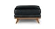 Timber Charme Black Ottoman - Gallery View 3 of 10.