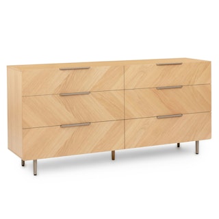 Nera 6-Drawer Double Dresser - Oak