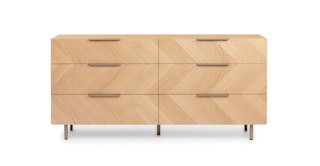Nera Oak 6-Drawer Double Dresser