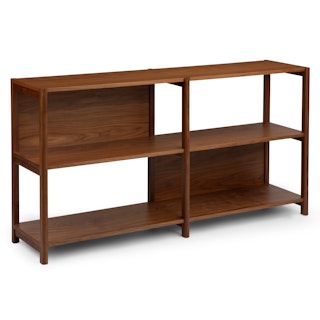 Mysen 64" Shelving Unit, Short - Walnut