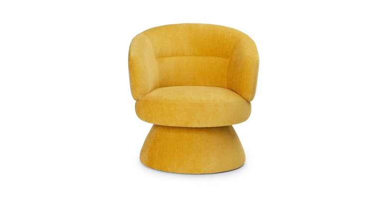 Makeva Marigold Yellow Swivel Chair - Primary View 1 of 14 (Open Fullscreen View).