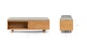 Nederin Rain Cloud Gray Oak Bench - Gallery View 16 of 16.