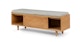 Nederin Rain Cloud Gray Oak Bench - Gallery View 4 of 16.