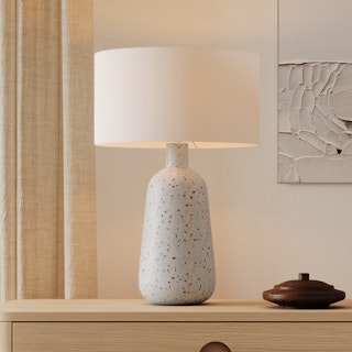 Ando Tall Table Lamp - Waxen White