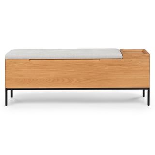 Thari 53" Bench - Oak and Everest Gray