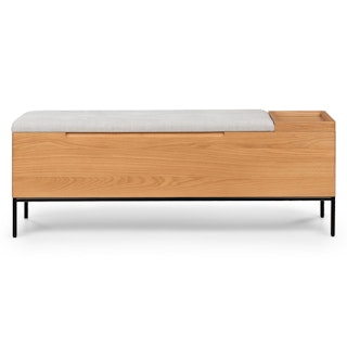Thari 53" Bench - Oak and Everest Gray