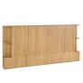 Kouva King Storage Headboard - Natural Oak