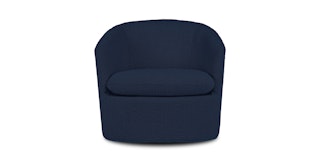 Turoy Catalina Blue Bouclé Swivel Chair