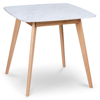 Vena Cafe Table - Oak and Marble