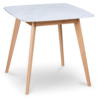 Vena Cafe Table - Oak and Marble