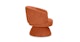 Makeva Anise Brown Swivel Chair - Gallery View 4 of 14.