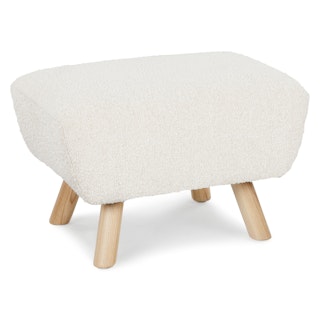 Gabriola 23" Ottoman - Ivory Bouclé