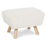 Gabriola 23" Ottoman - Ivory Bouclé
