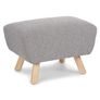 Gabriola 23" Ottoman - Dover Gray Bouclé