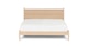 Lenia Panel White Oak King Bed - Gallery View 3 of 14.