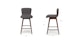 Sede Miller Gray Walnut Swivel Counter Stool - Gallery View 12 of 12.