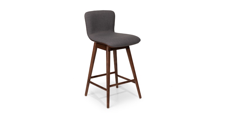 Sede Miller Gray Walnut Swivel Counter Stool - Primary View 1 of 12 (Open Fullscreen View).
