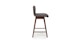 Sede Miller Gray Walnut Swivel Counter Stool - Gallery View 4 of 12.