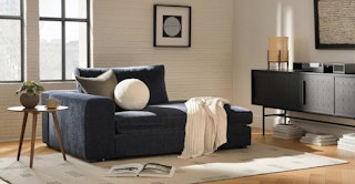 Beta 49" Right Chaise Module - Atlas Blue