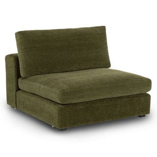 Beta 39.5" Armless Chair Module - Cypress Green