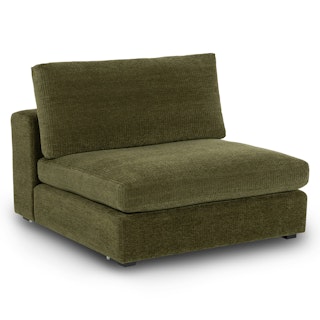 Beta 39.5" Armless Chair Module - Cypress Green