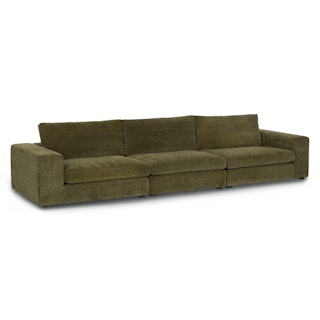 Beta 137" Modular Sofa - Cypress Green