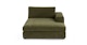 Beta Cypress Green Right Chaise - Gallery View 1 of 9.