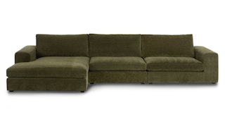 Beta Cypress Green Left Chaise Sectional