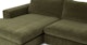 Beta Cypress Green Left Chaise Sectional - Gallery View 10 of 13.