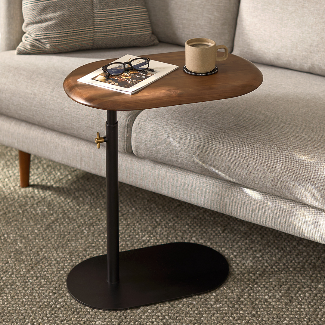 Lloyd Warm Brown Side Table, Japandi Style | Article