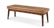 Chantel Toscana Tan 56" Bench - Gallery View 3 of 8.