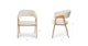 Josra Ivory Bouclé Oak Dining Chair - Gallery View 13 of 13.