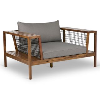 Callais 55" Outdoor Lounge Chair - Taupe Gray