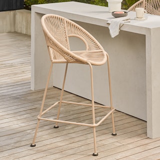 Kasiko Outdoor Counter Stool - White Pepper