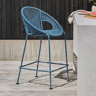 Kasiko Outdoor Counter Stool - Storm Blue