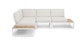 Kezia Lily White Modular Sectional - Gallery View 3 of 11.