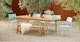 Marol Bronze Teak Dining Table for 8, Extendable - Gallery View 2 of 15.