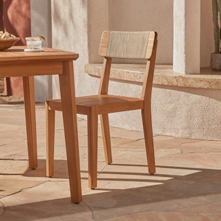 Marol Outdoor Dining Chair - Bronze Teak
